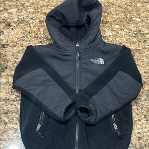 Toddler North Face Black Fleece Jacket 4T